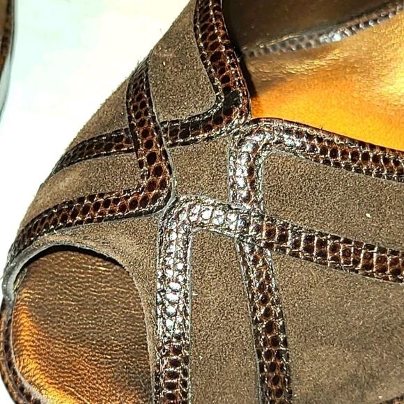 Cole Haan Platform Slingback Peep Toe | 8 B - Picture 3 of 7